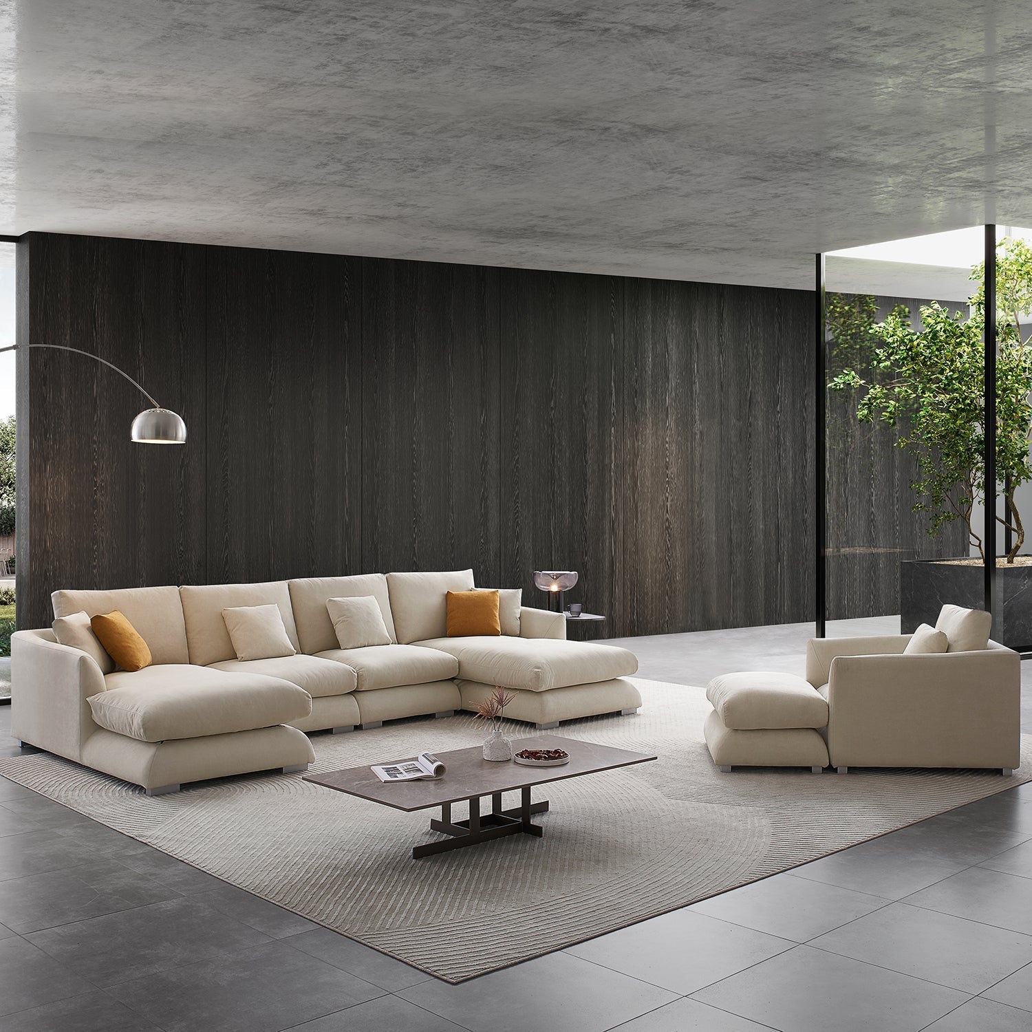 Feathers U Sectional Room Set