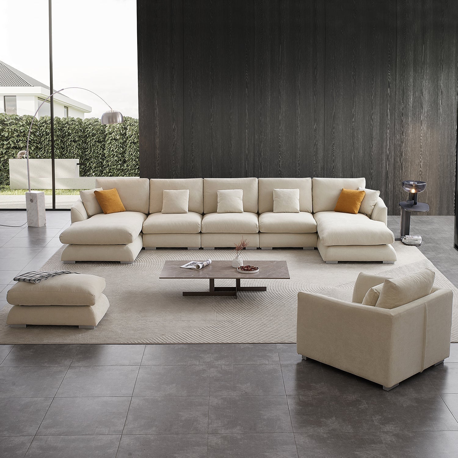 Feathers U Sectional Room Set
