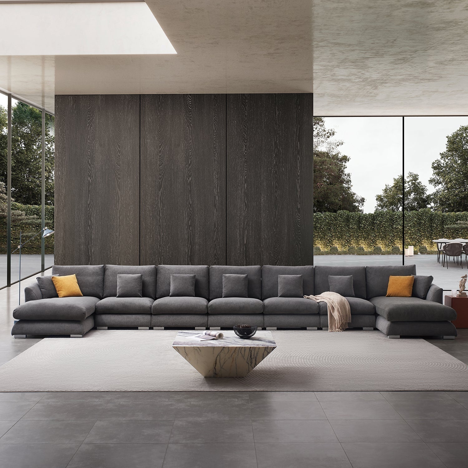 Feathers U-Sectional