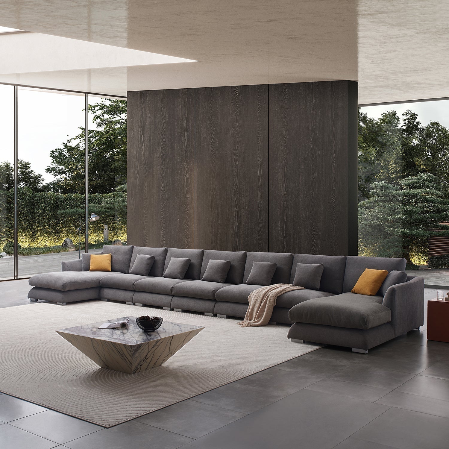 Feathers U-Sectional