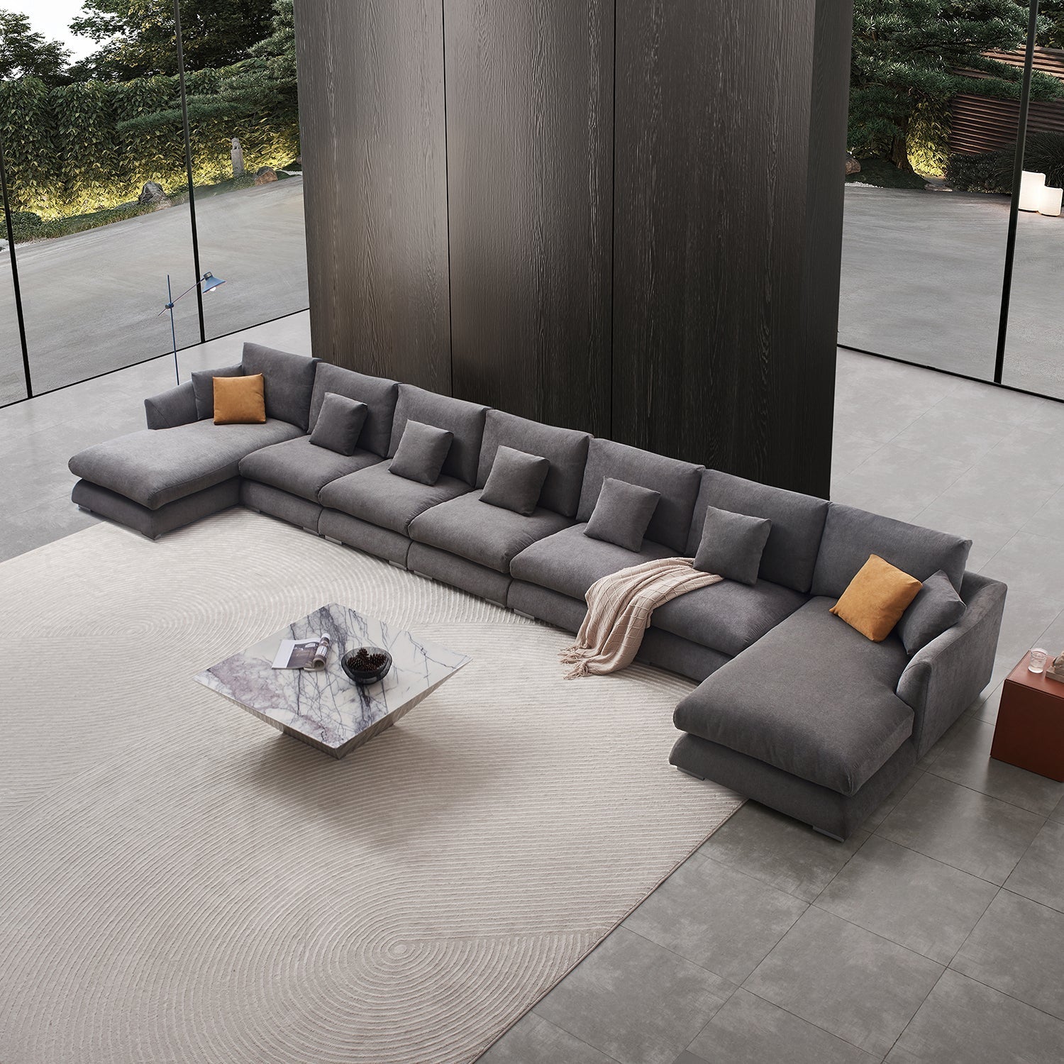 Feathers U-Sectional