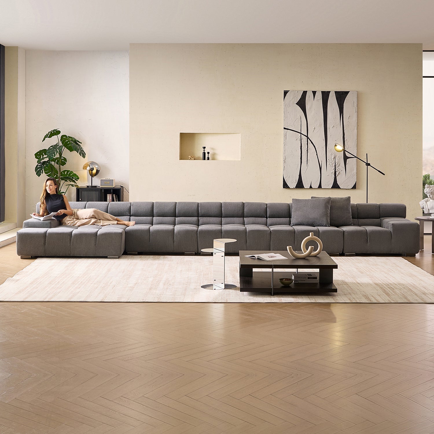 Amora Sectional Low Arm