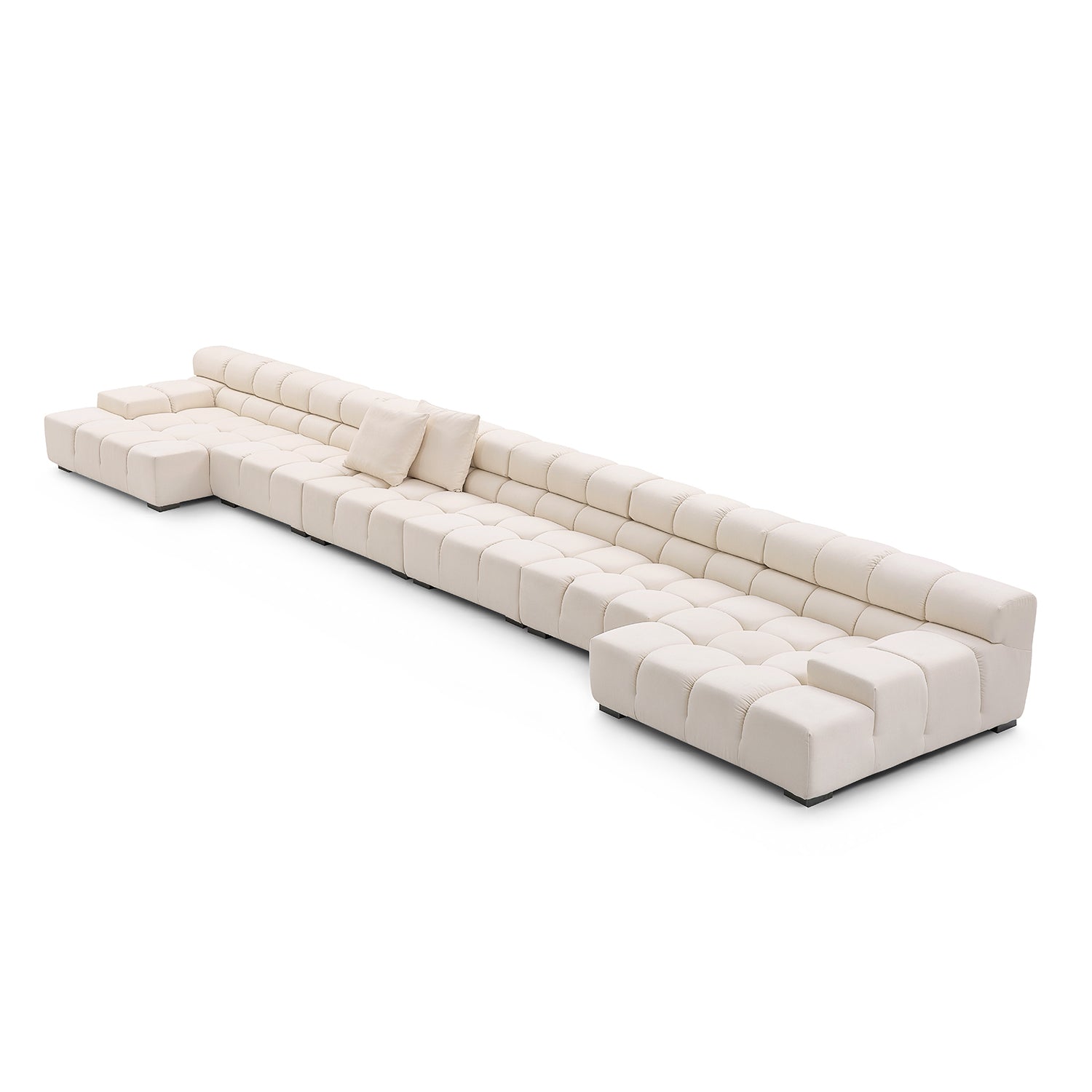 Amora U Sectional Low Arm