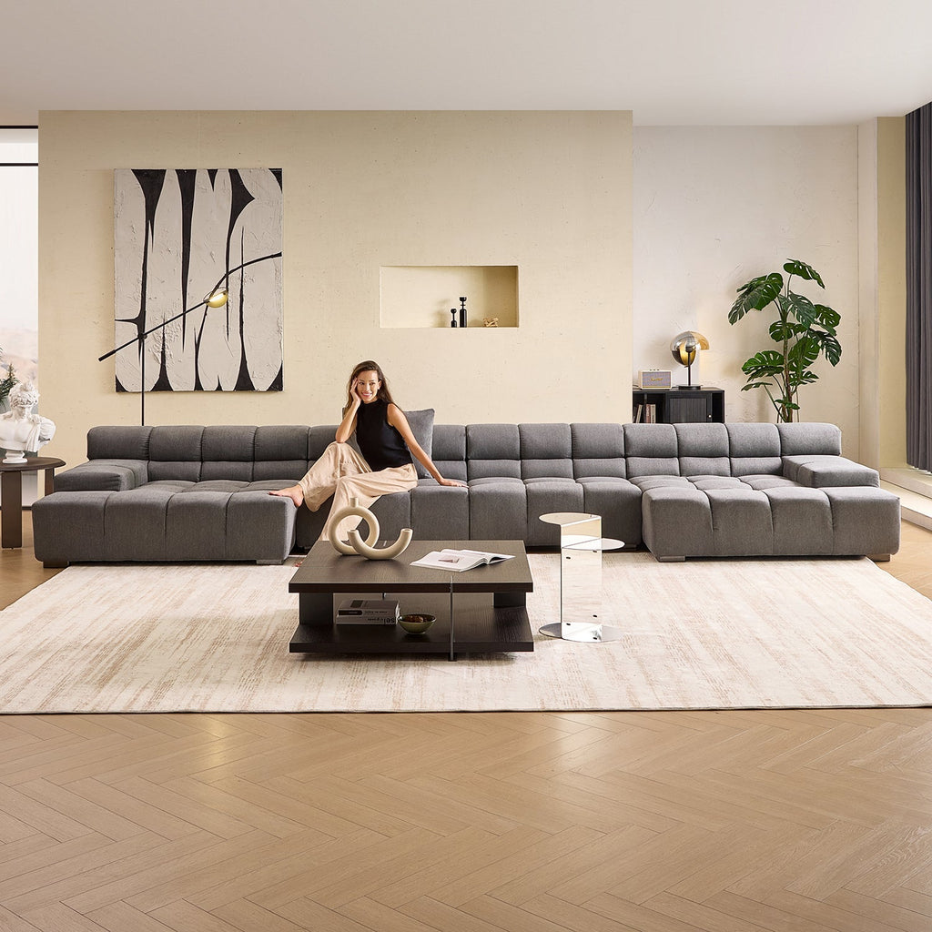 Amora U Sectional Low Arm