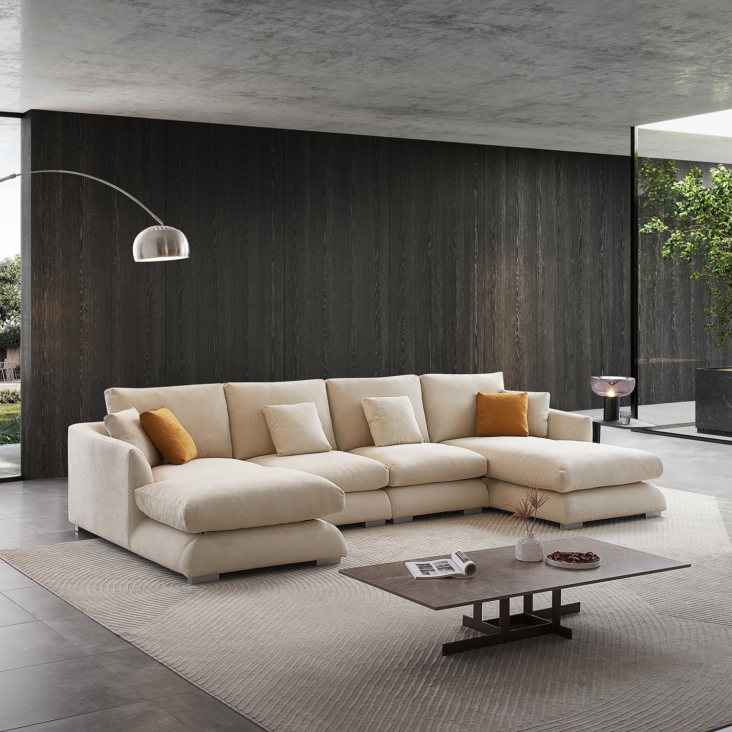 Feathers U-Sectional