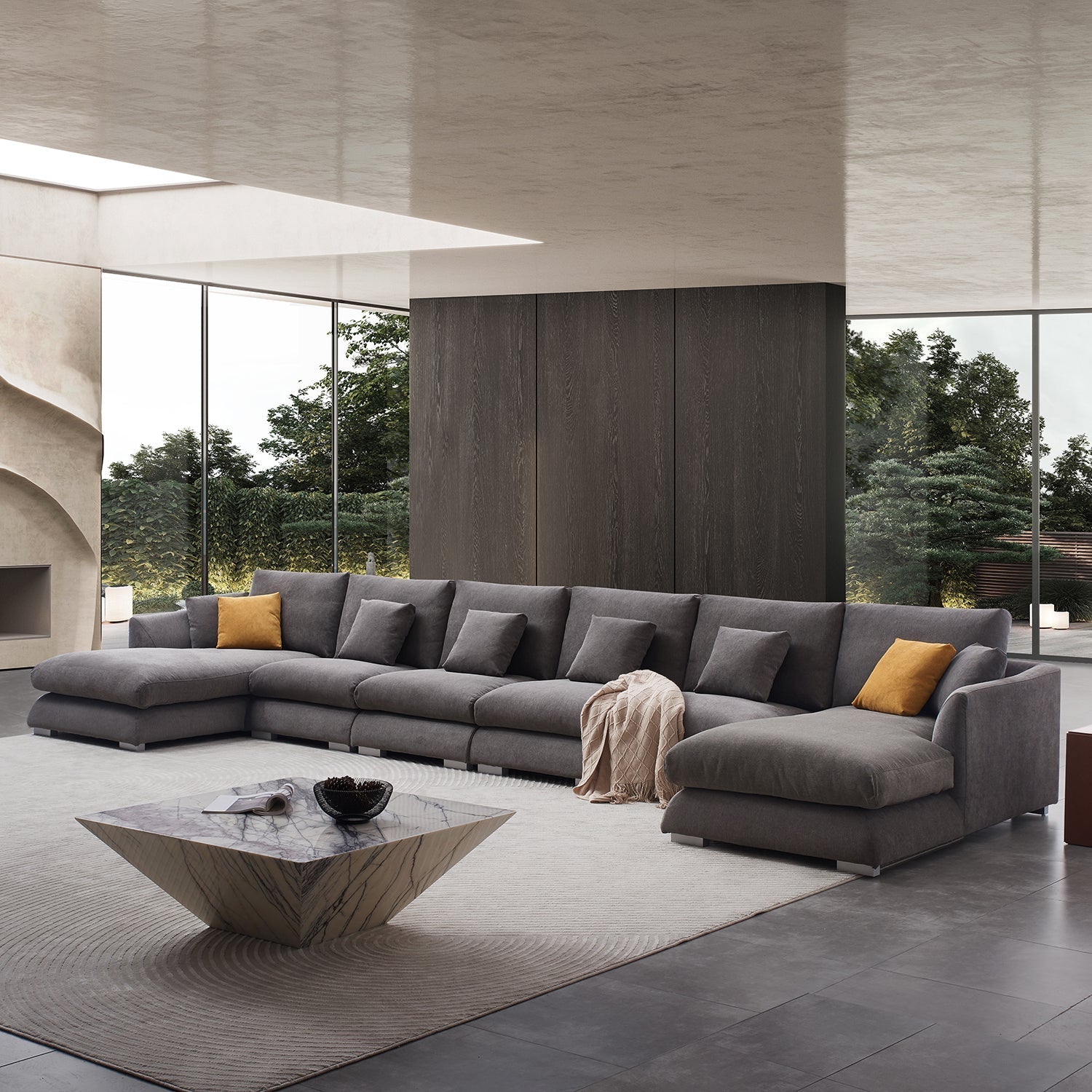 Feathers U-Sectional