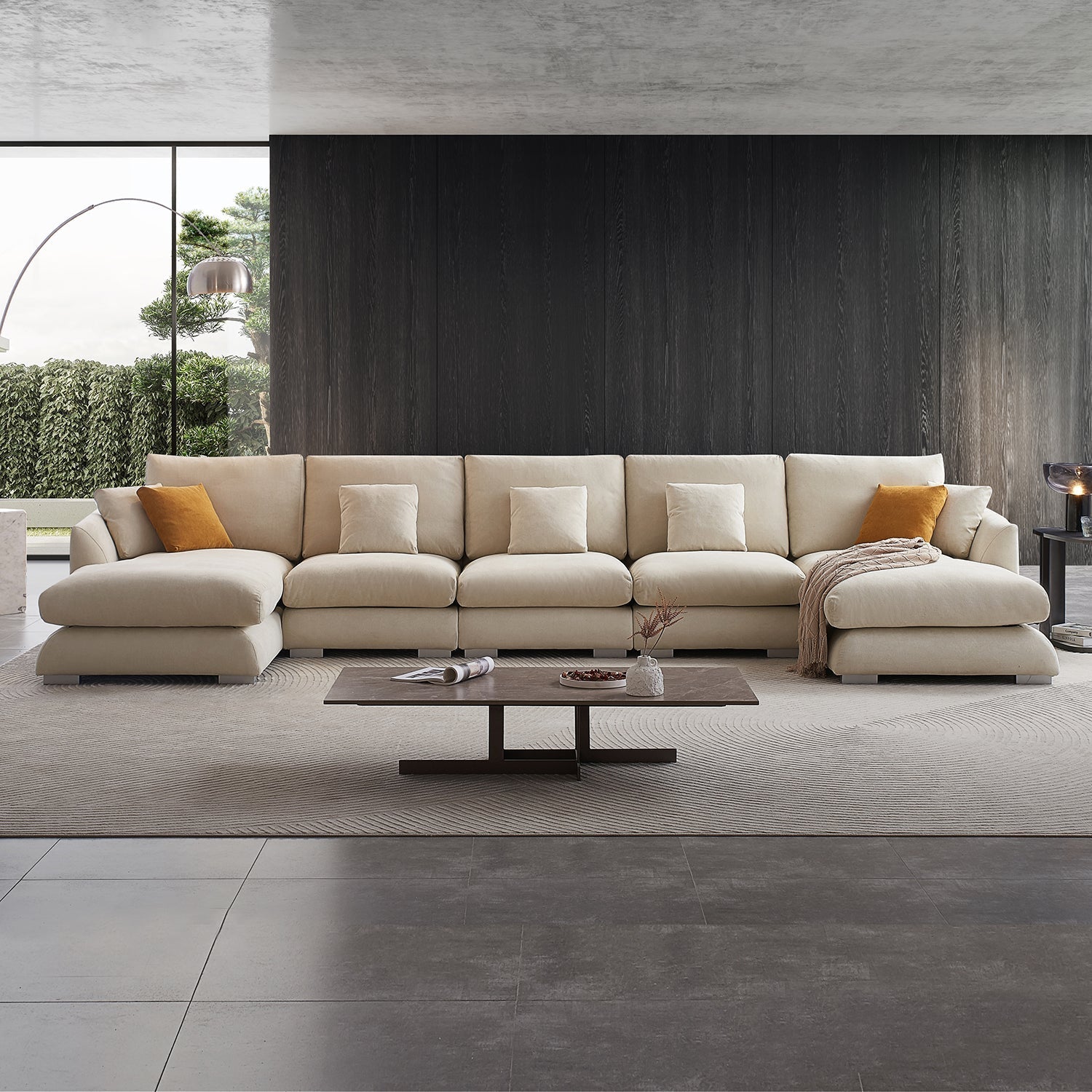 Feathers U-Sectional