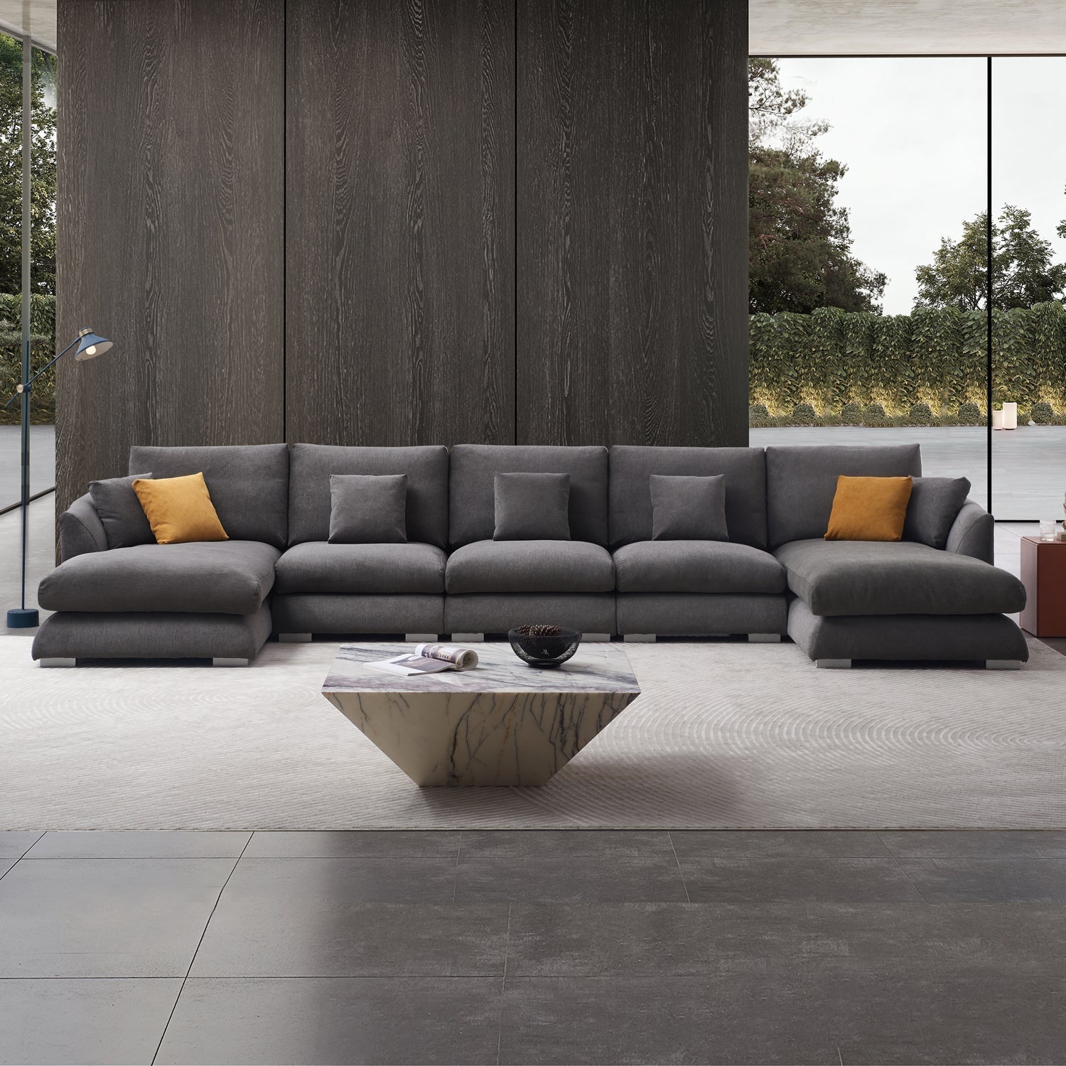 Feathers U-Sectional