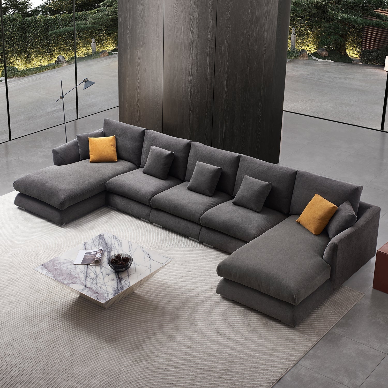 Feathers U-Sectional