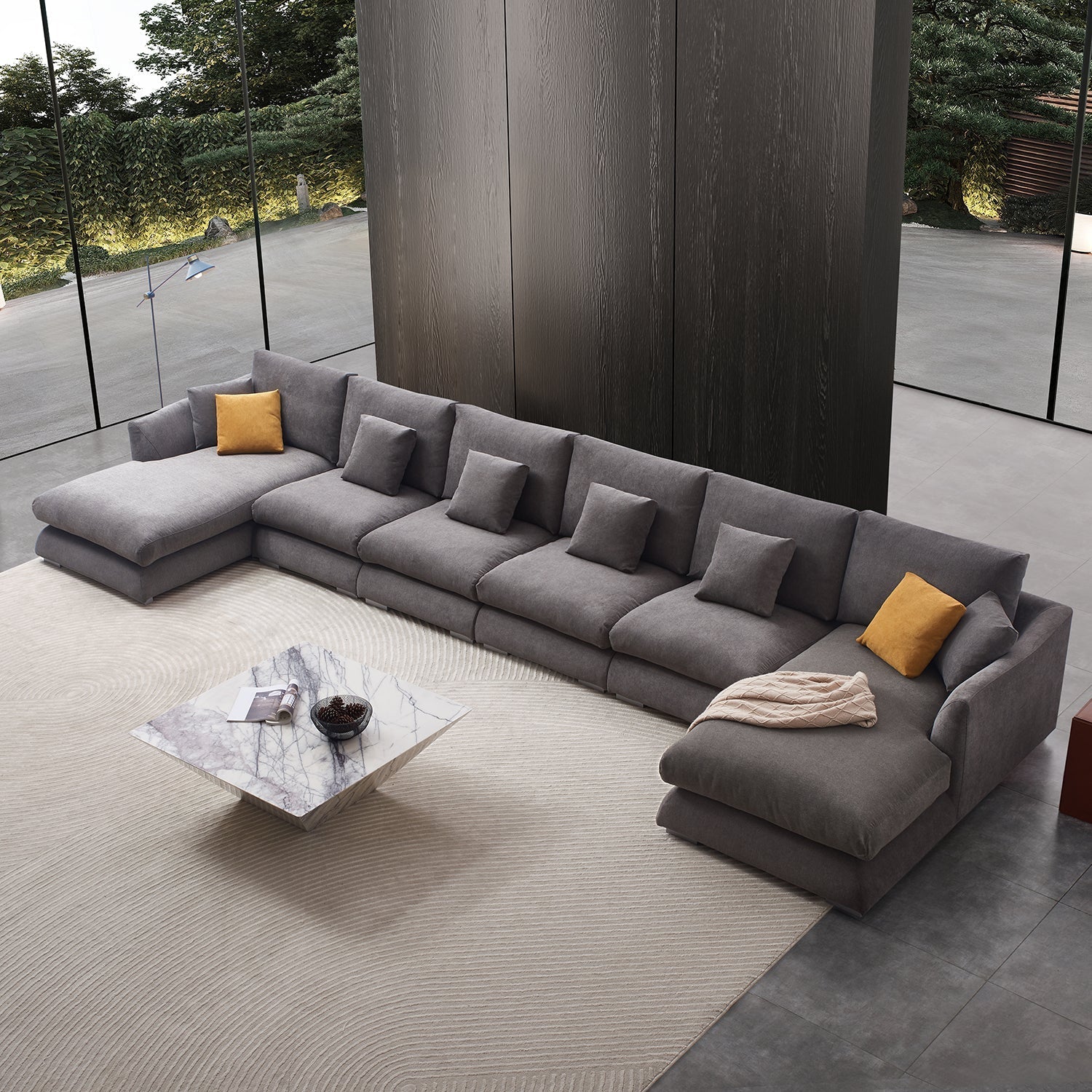 Feathers U-Sectional