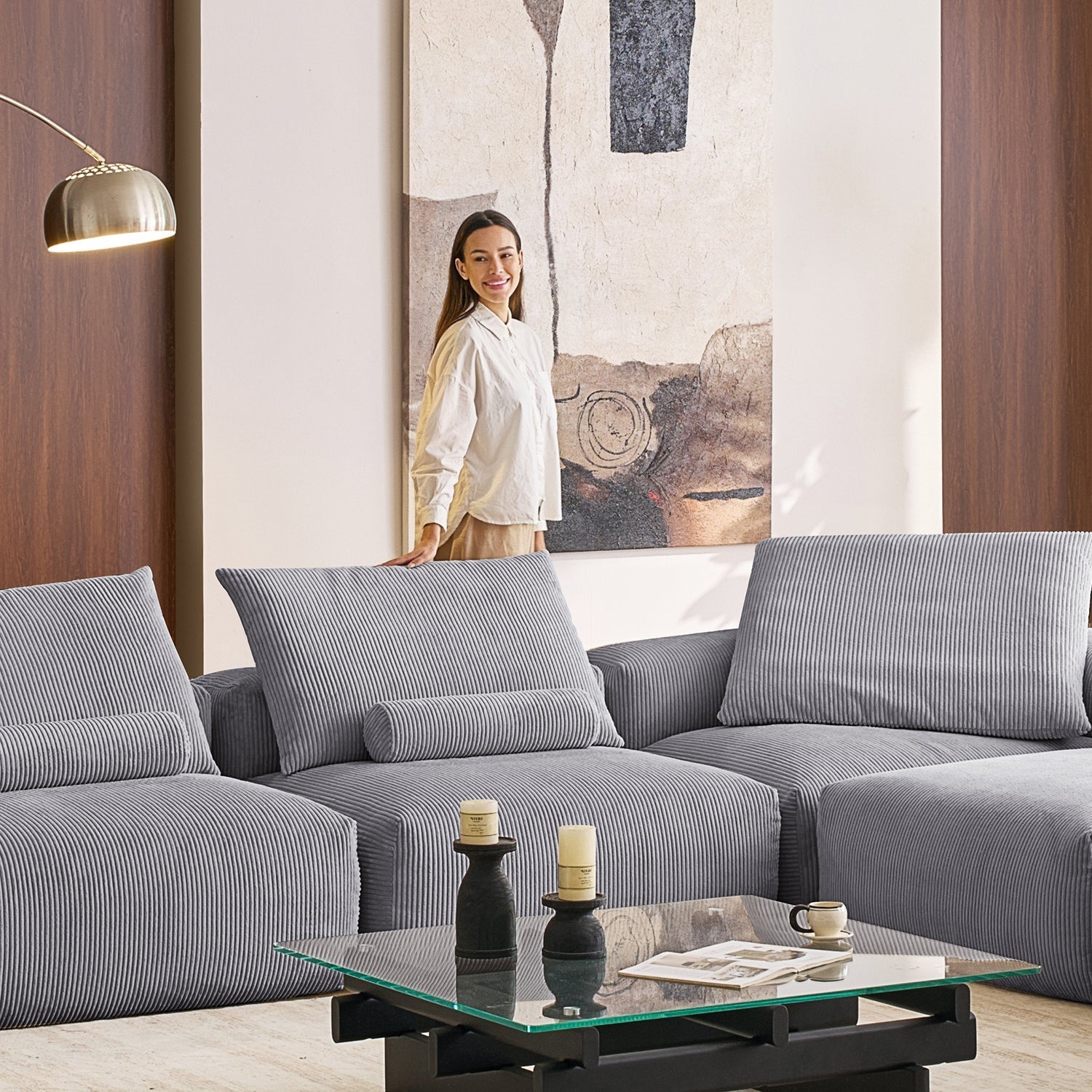 Mellow Closed L Sectional