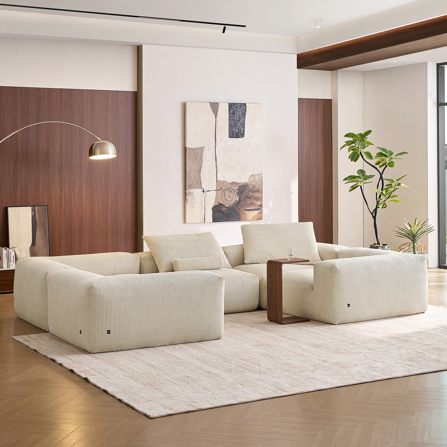 Mellow Closed U Sectional
