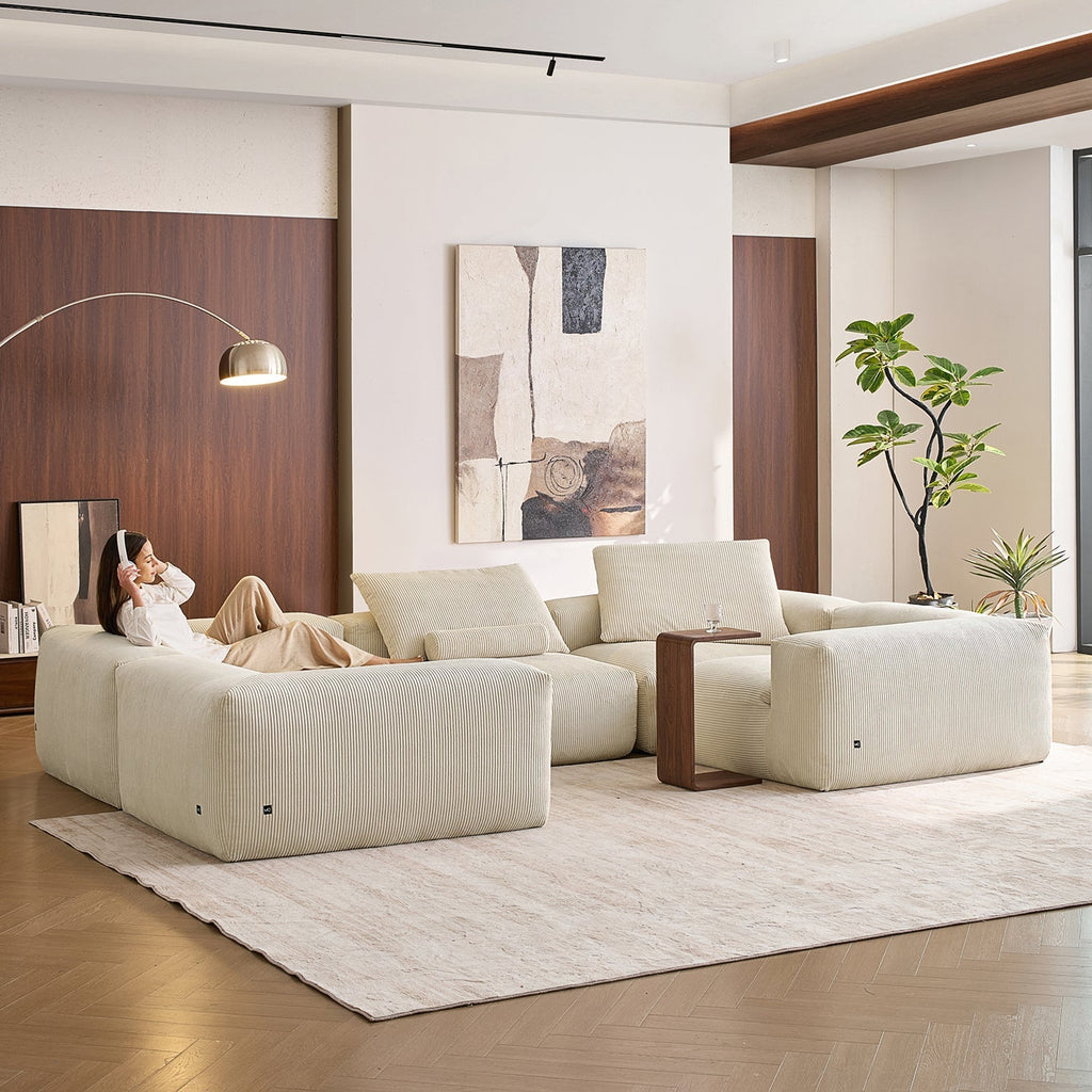 Mellow Closed U Sectional