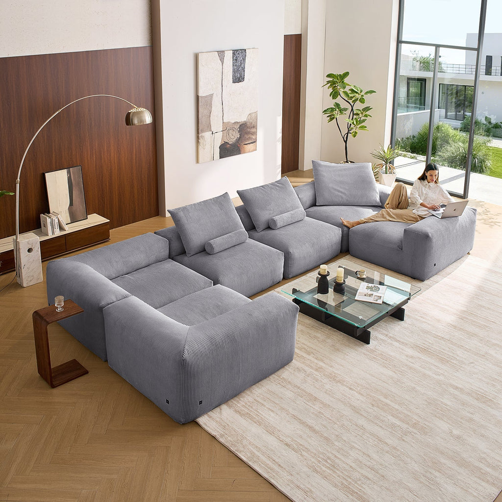 Mellow Closed U Sectional