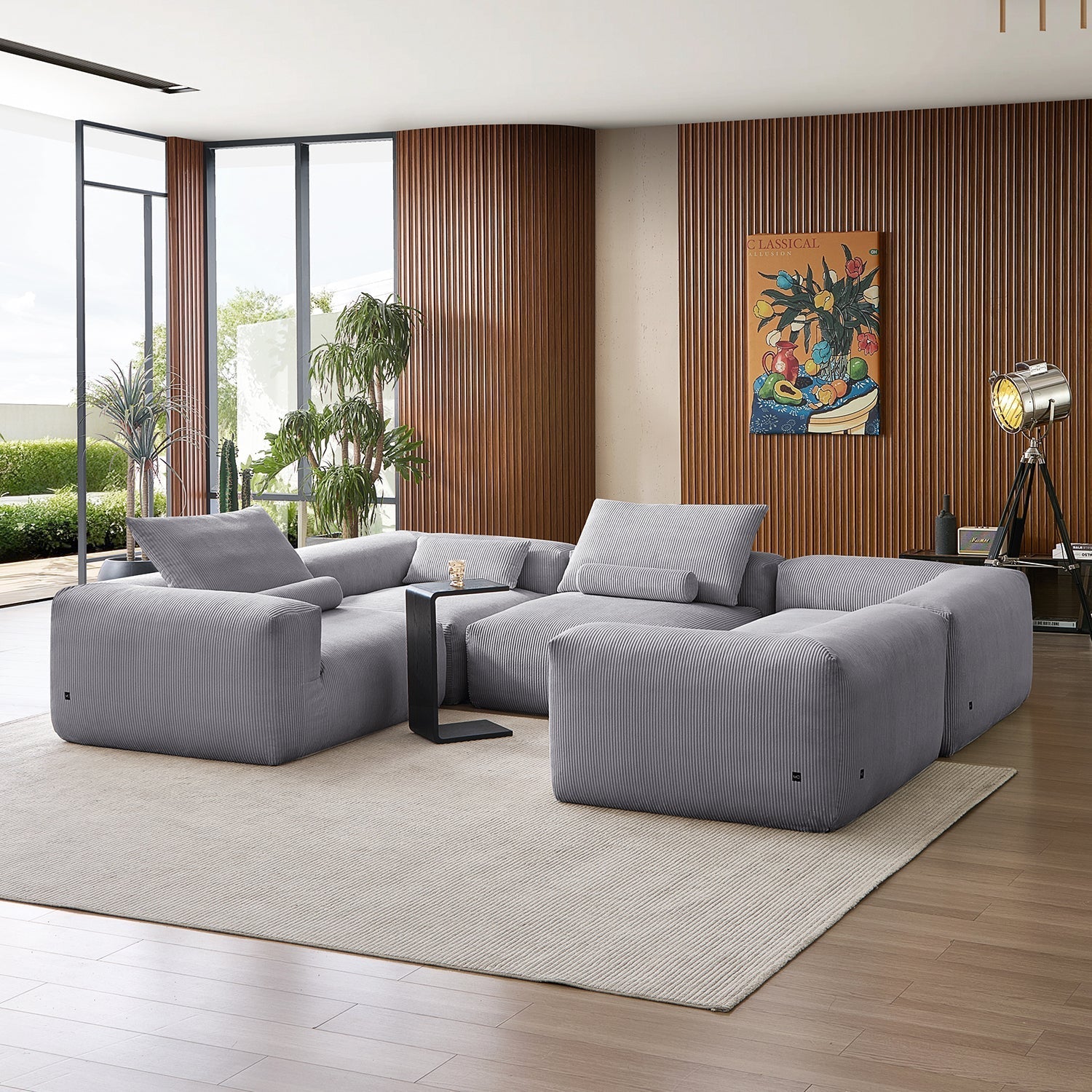 Mellow Extra Deep Closed U Sectional