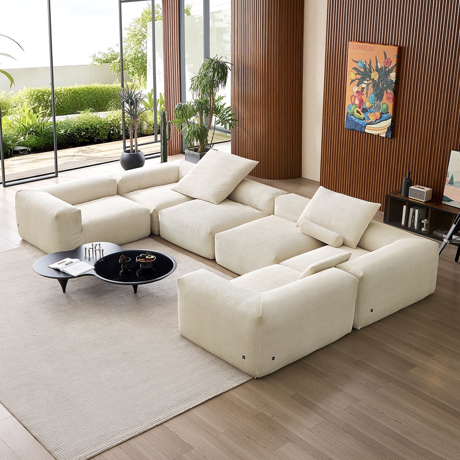 Mellow Extra Deep Closed U Sectional