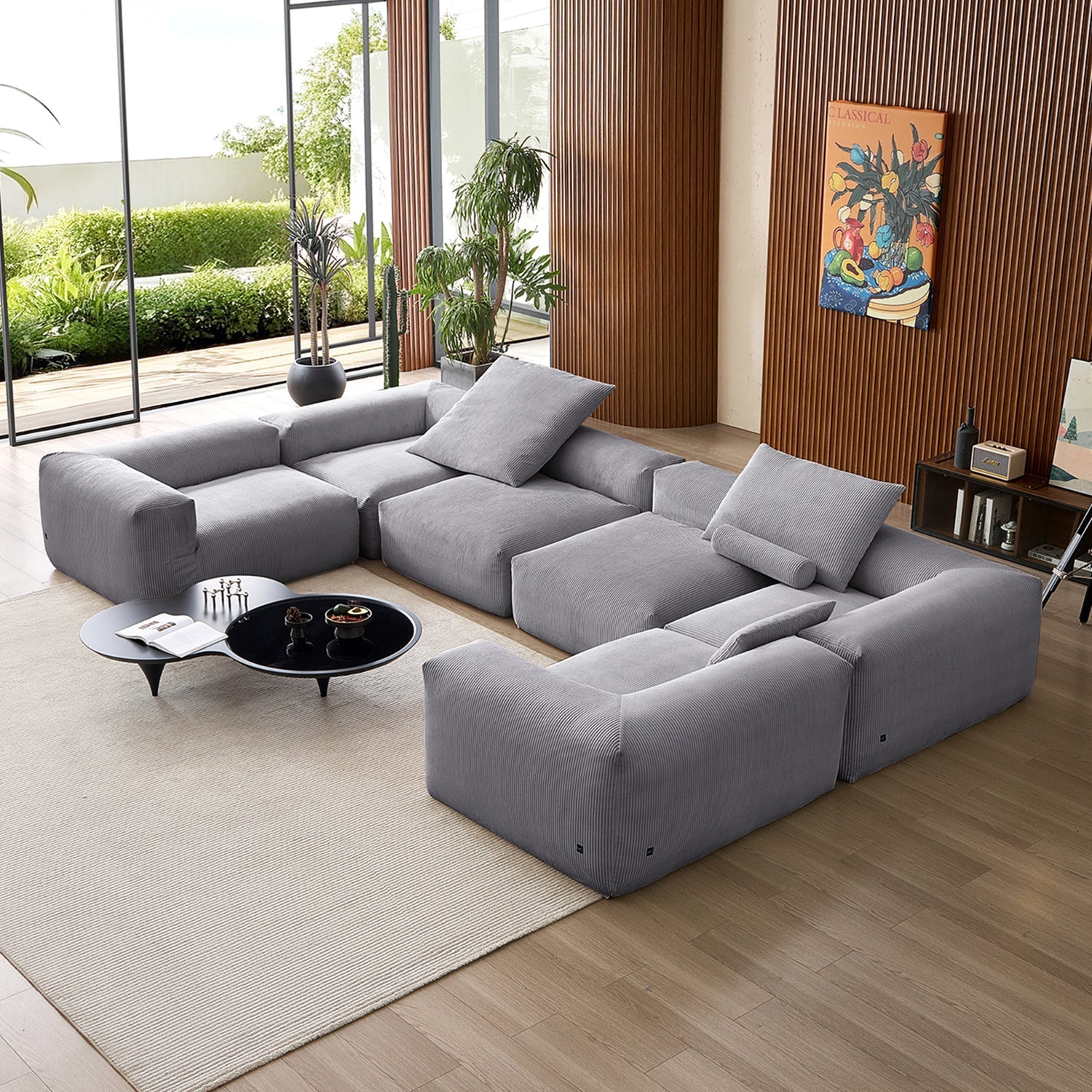 Mellow Extra Deep Closed U Sectional