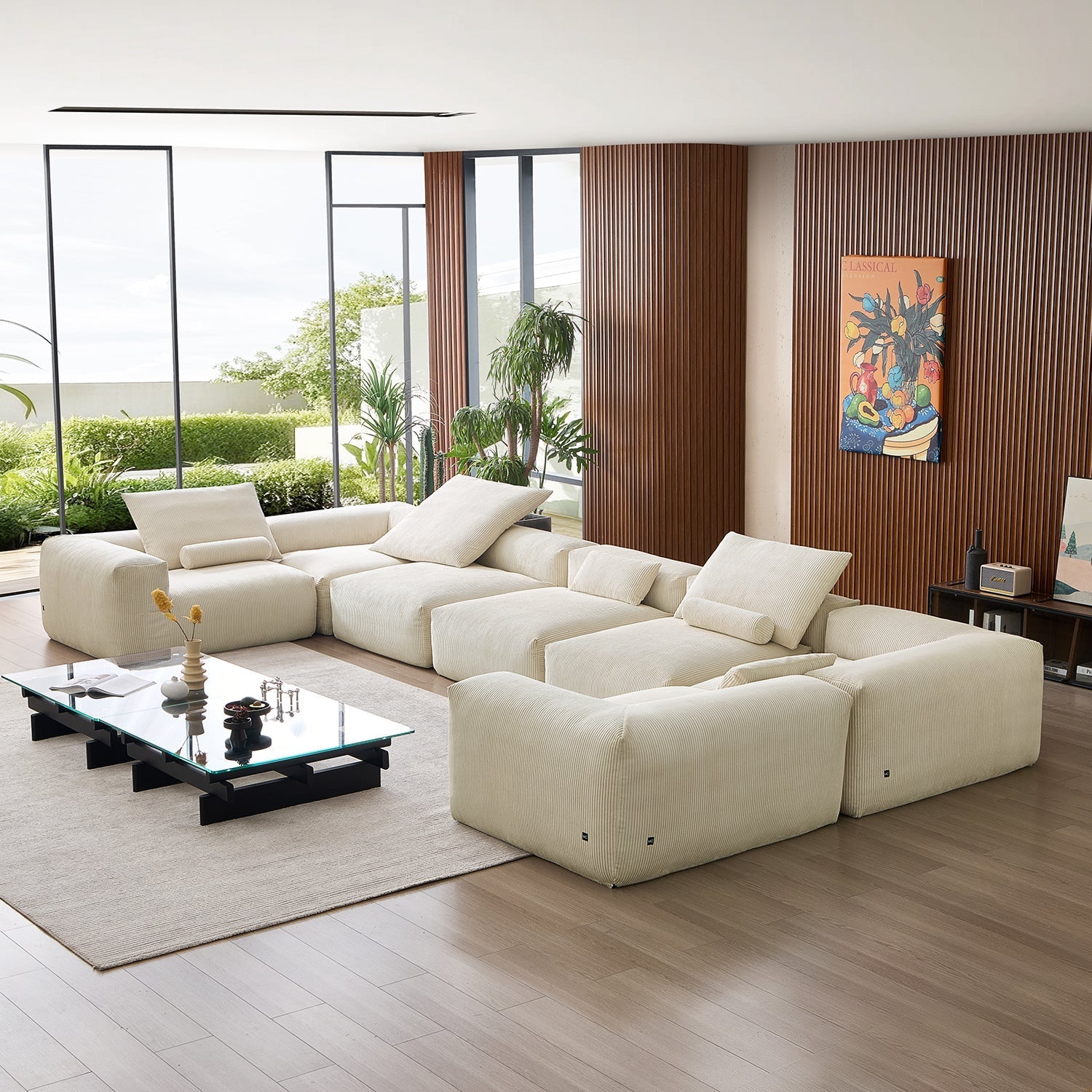 Mellow Extra Deep Closed U Sectional