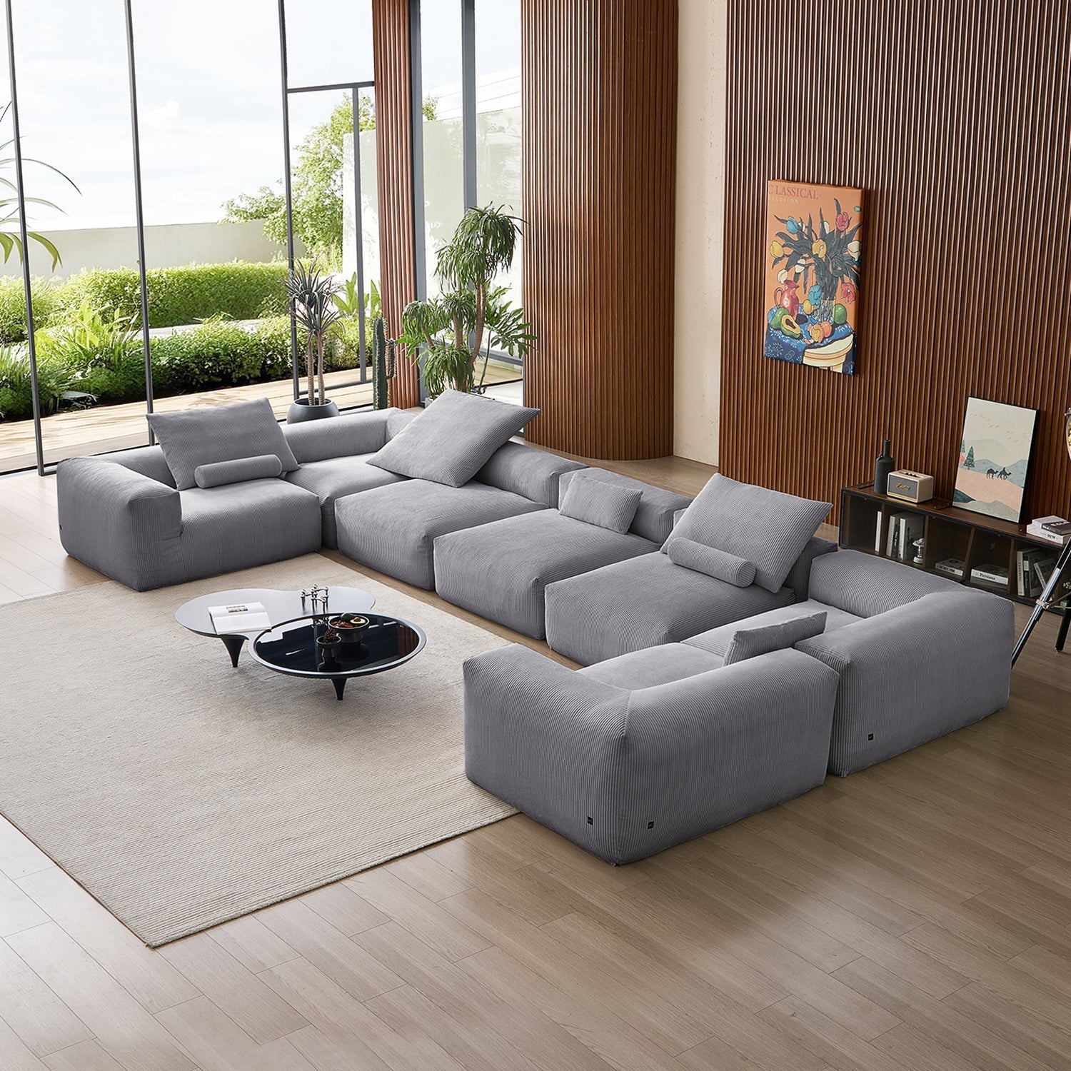 Mellow Extra Deep Closed U Sectional