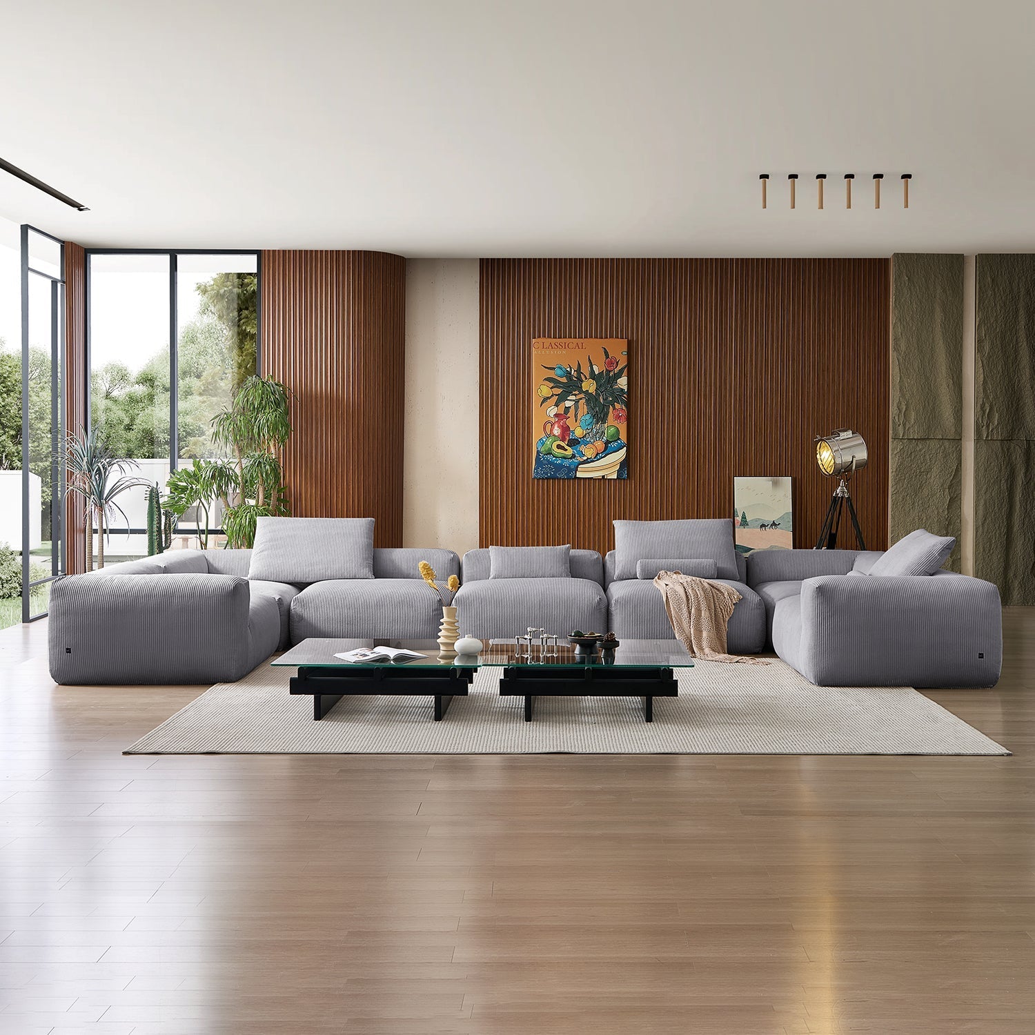 Mellow Extra Deep Closed U Sectional