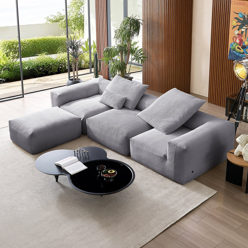 Mellow Extra Deep Sectional with Ottoman