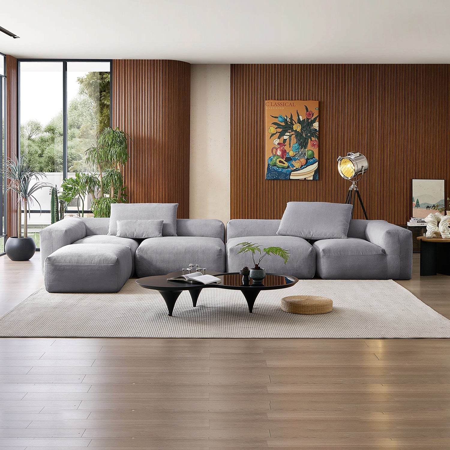 Mellow Extra Deep Sectional with Ottoman
