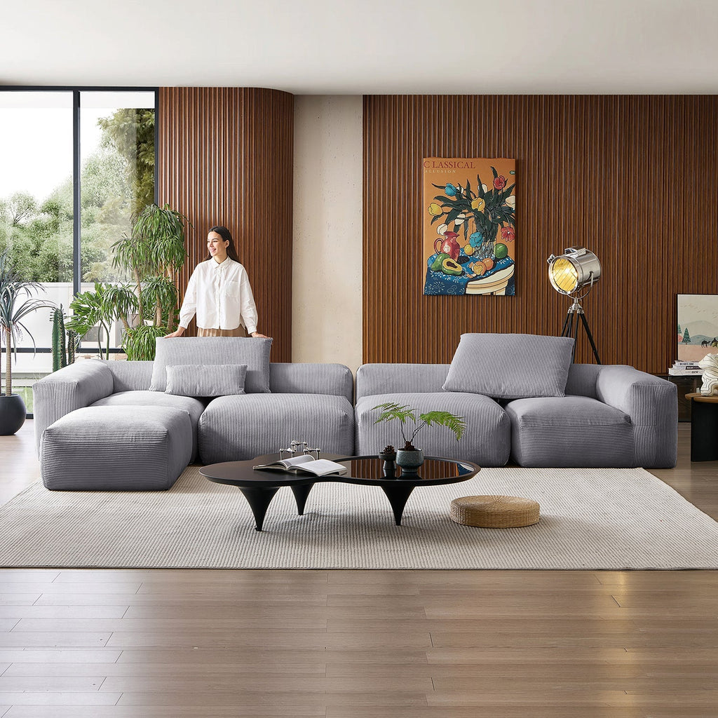 Mellow Extra Deep Sectional with Ottoman