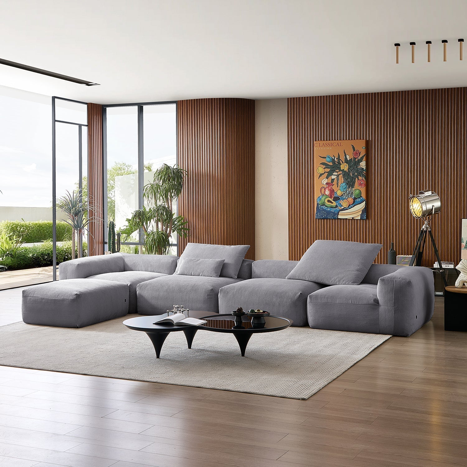 Mellow Extra Deep Sectional with Ottoman