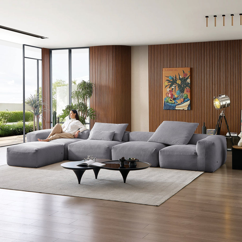 Mellow Extra Deep Sectional with Ottoman
