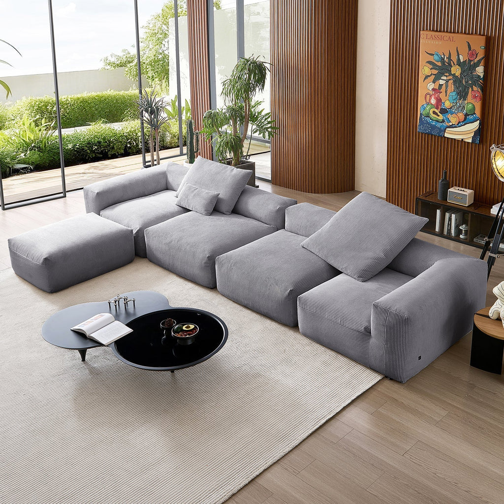 Mellow Extra Deep Sectional with Ottoman