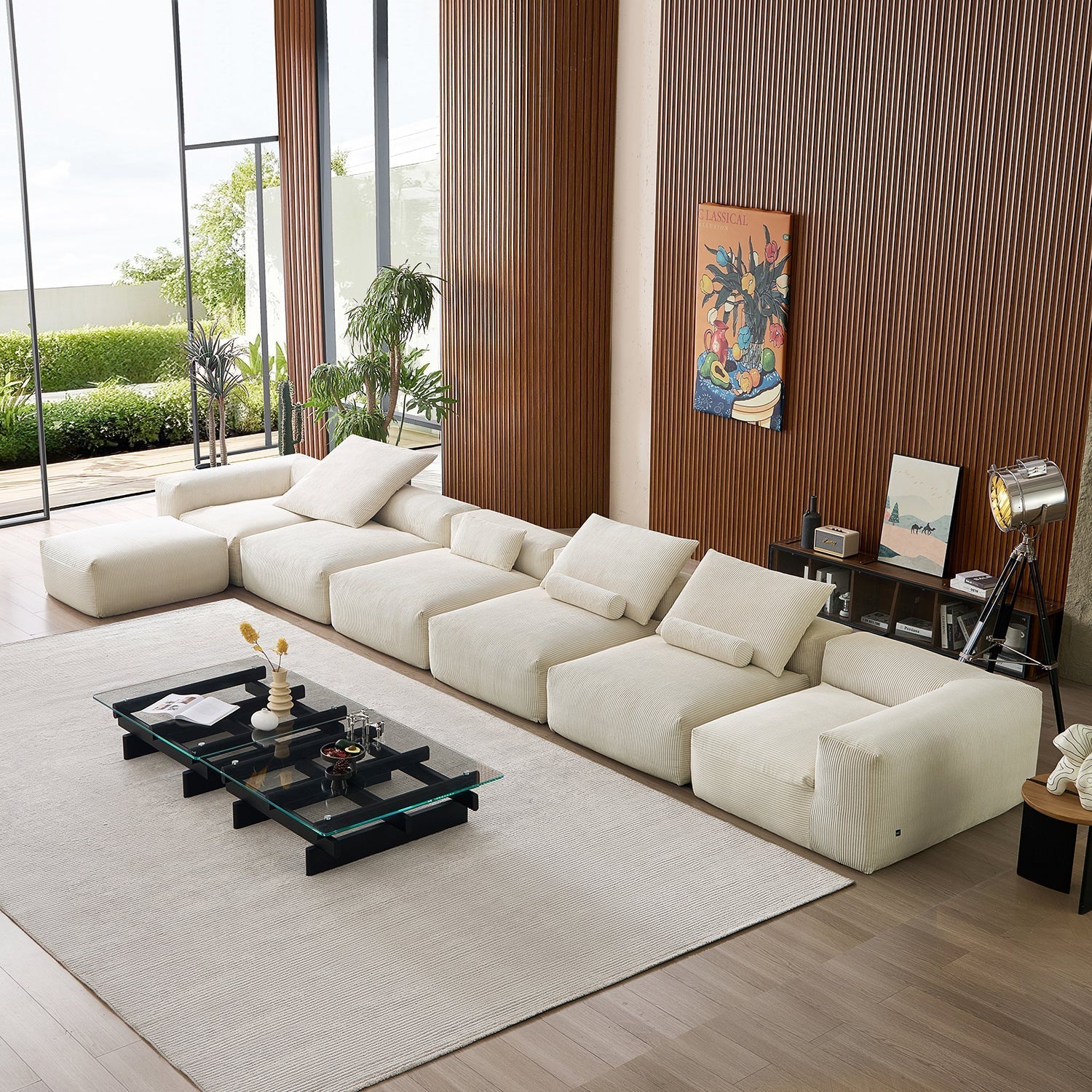 Mellow Extra Deep Sectional with Ottoman