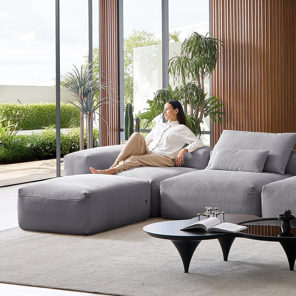 Mellow Extra Deep Sectional with Ottoman