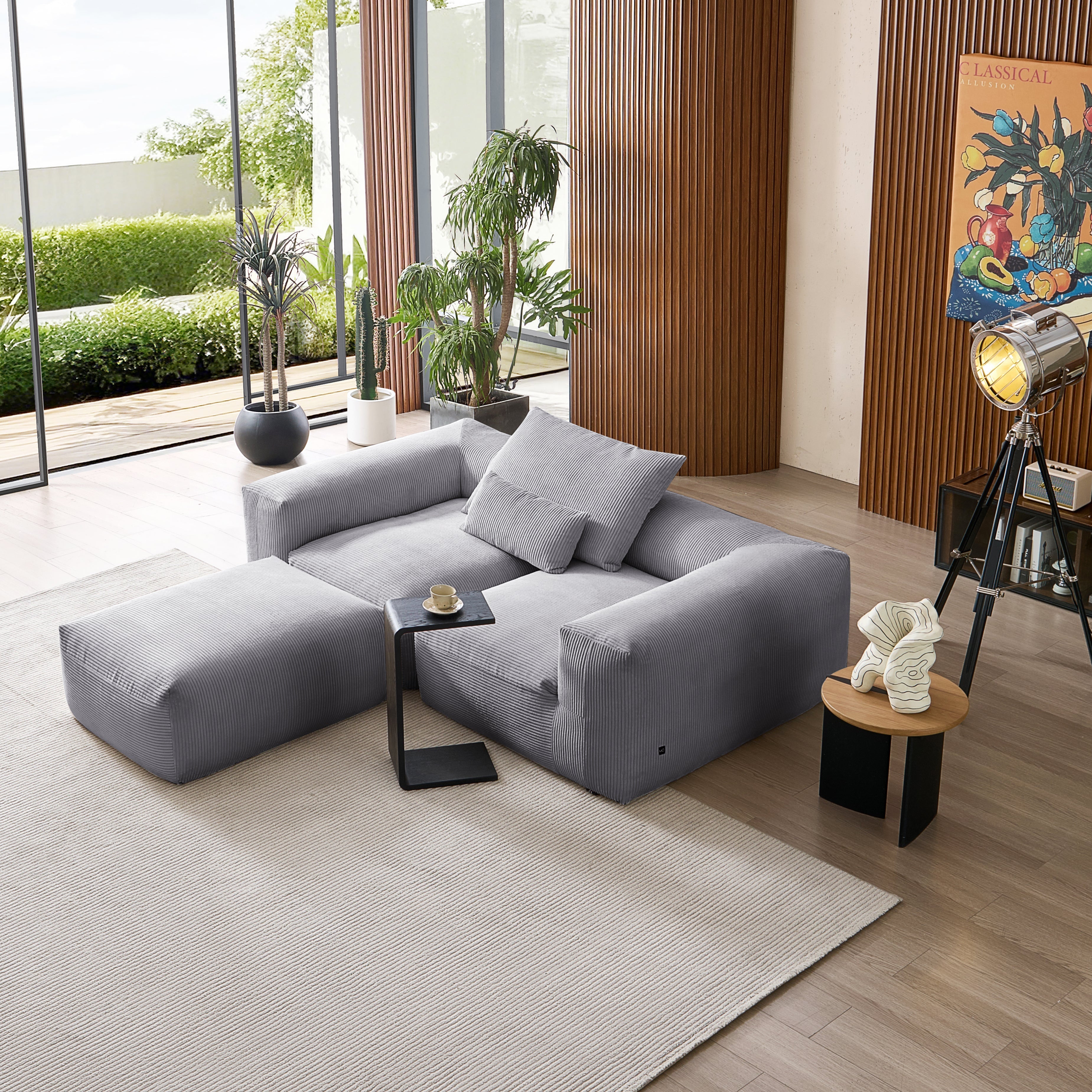 Mellow Extra Deep Sectional with Ottoman