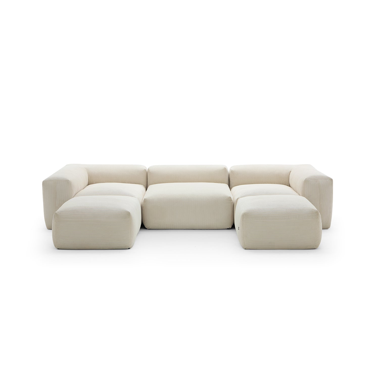 Mellow Extra Deep U Sectional with Ottoman