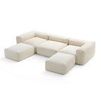Mellow Extra Deep U Sectional with Ottoman