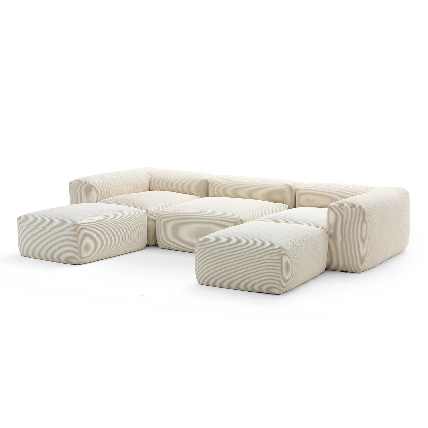 Mellow Extra Deep U Sectional with Ottoman