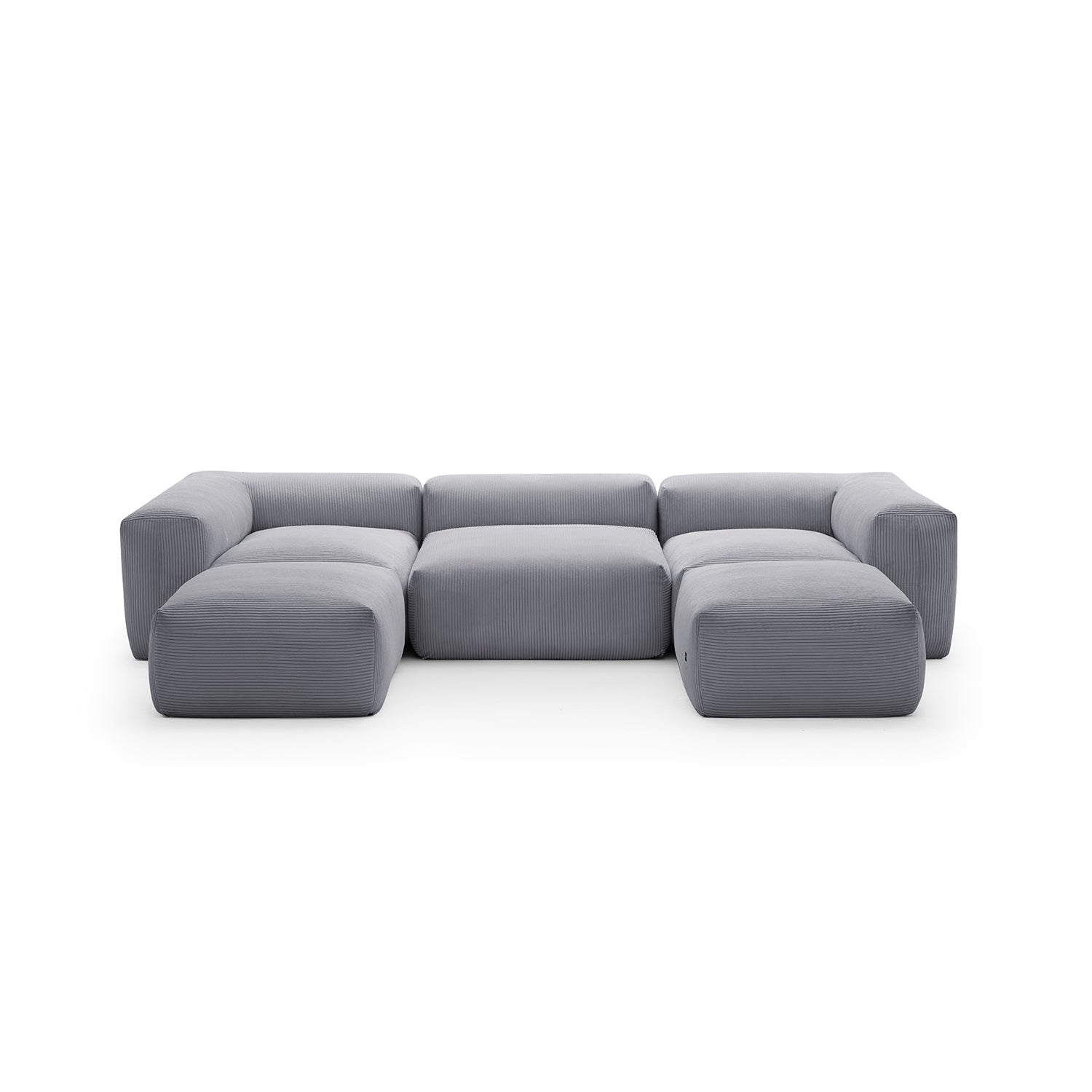 Mellow Extra Deep U Sectional with Ottoman