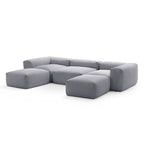 Mellow Extra Deep U Sectional with Ottoman