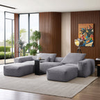 Mellow Extra Deep U Sectional with Ottoman