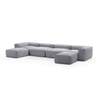 Mellow Extra Deep U Sectional with Ottoman