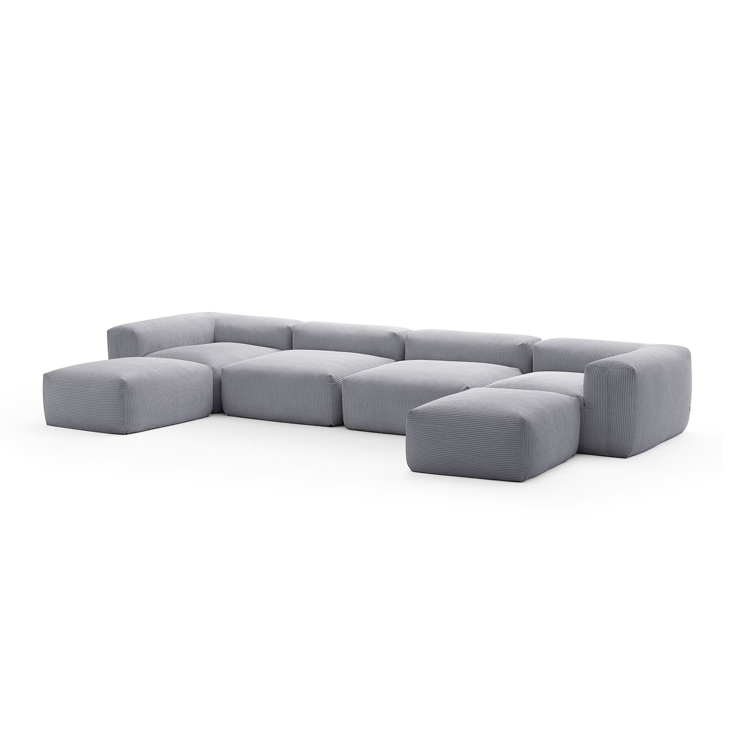 Mellow Extra Deep U Sectional with Ottoman