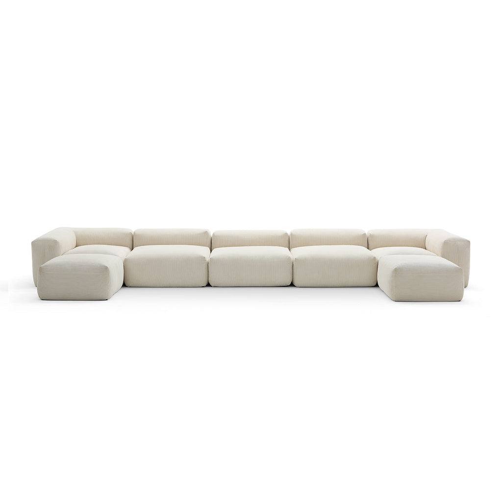 Mellow Extra Deep U Sectional with Ottoman