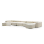 Mellow Extra Deep U Sectional with Ottoman