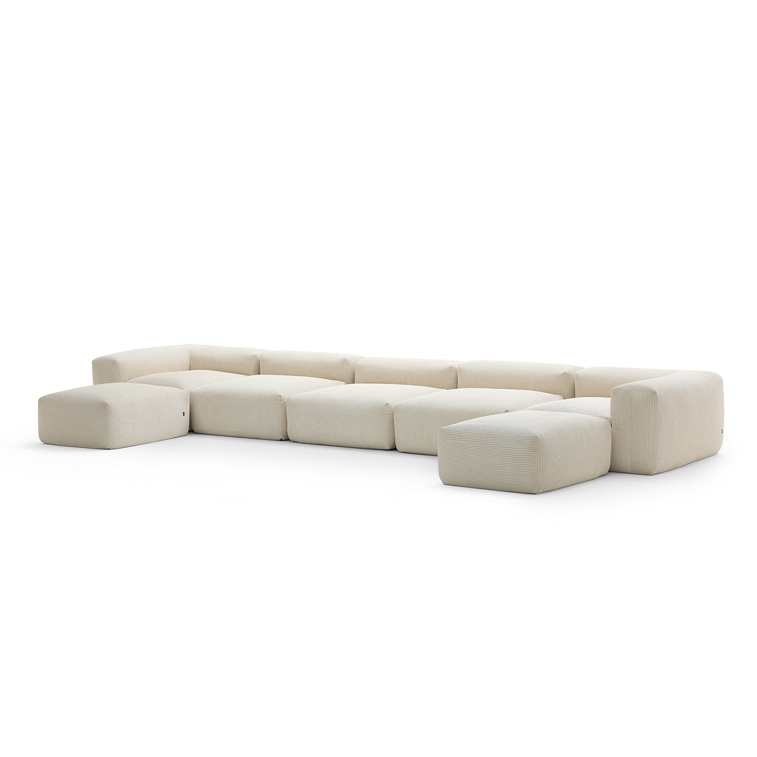 Mellow Extra Deep U Sectional with Ottoman
