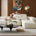 Mellow Extra Deep U Sectional with Ottoman