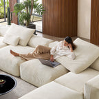 Mellow Extra Deep U Sectional with Ottoman