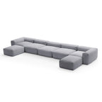 Mellow Extra Deep U Sectional with Ottoman