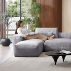 Mellow Extra Deep U Sectional with Ottoman