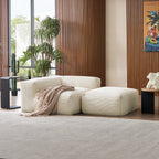 Mellow Half-Closed Sectional with Ottoman