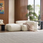 Mellow Half-Closed Sectional with Ottoman